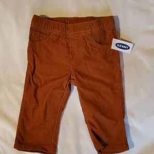 🍭Old Navy brown corduroy pants 3-6 months
